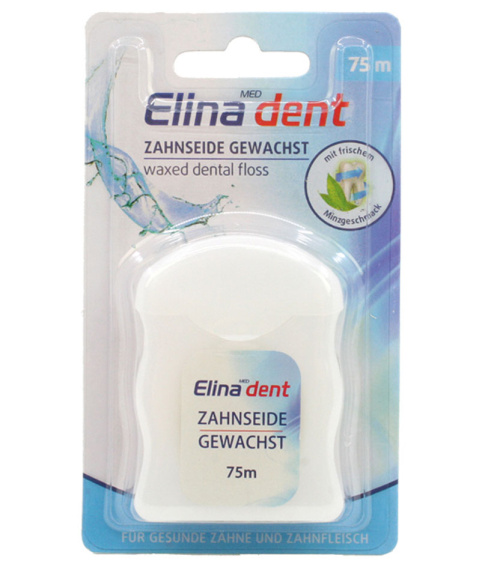 Зубная нить Elina Dent 75м