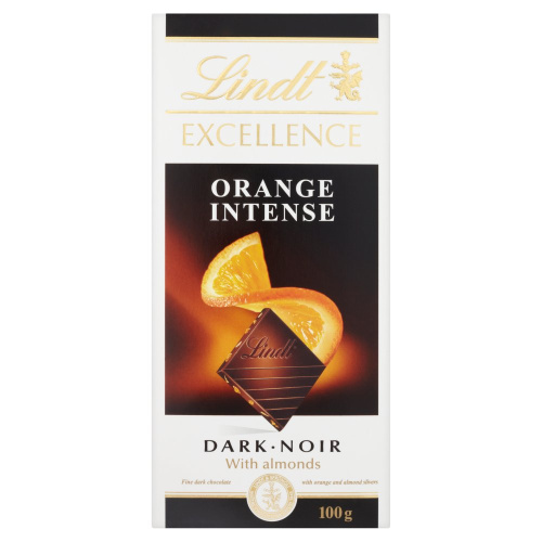 Lindt Excellence шоколад с апельсином 100 г