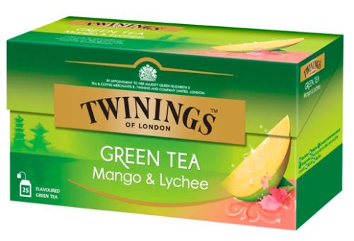 Twinings Зеленый чай Манго и Личи 25x1,8г